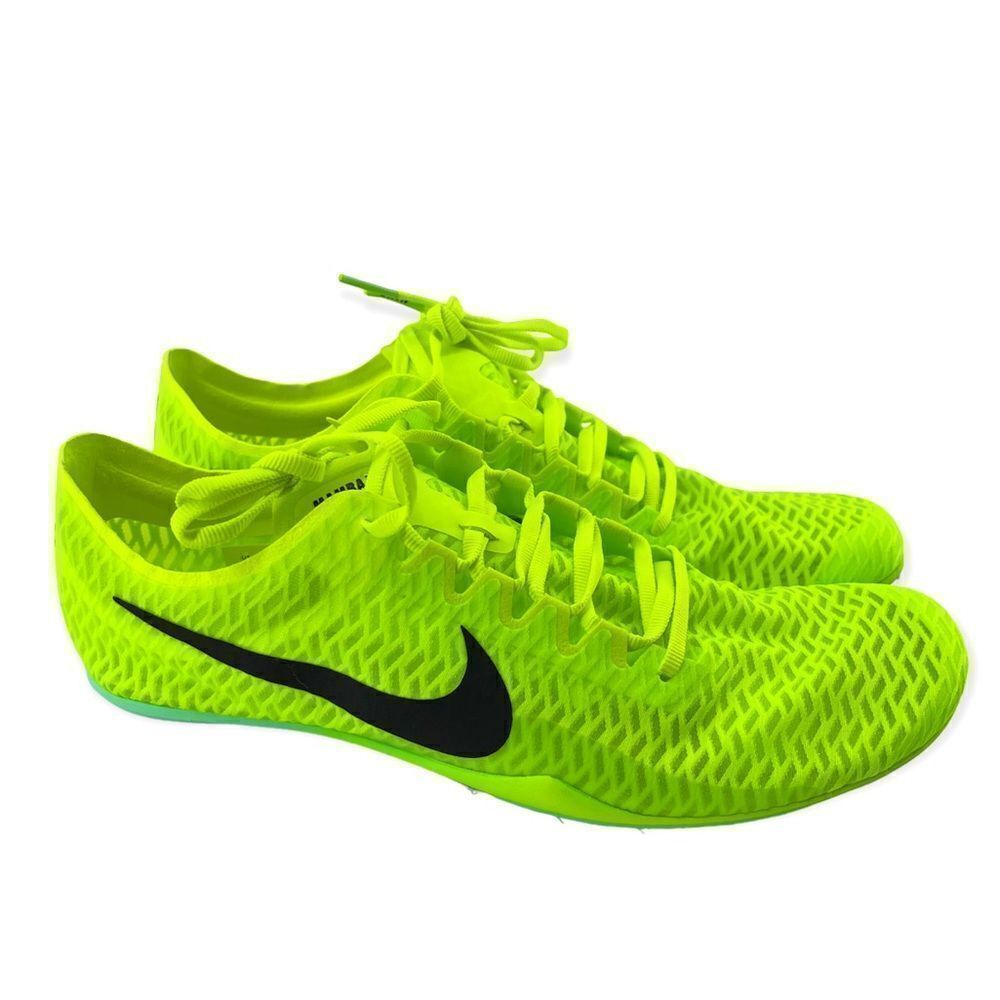 Nike Zoom Mamba V DR9945-700 Electric Yellow Track Spike Running Shoes Size 9.5